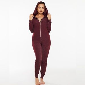 Savage x Fenty Sleep and Shine Hooded Glitter Onesie Small